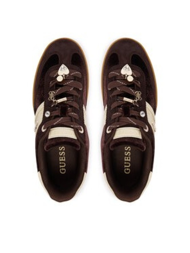 Guess Sneakersy FLFN2A FAB12 Brązowy