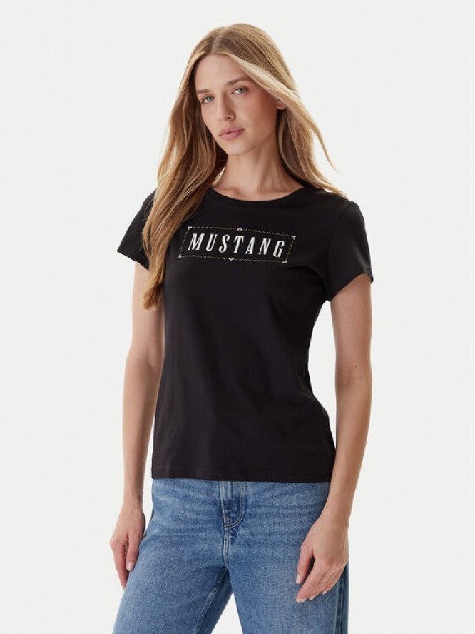 Mustang T-Shirt Loa 1016754 Czarny Slim Fit