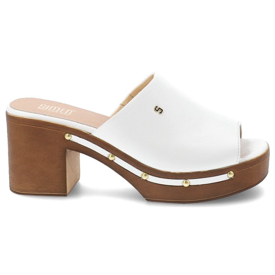 Białe Klapki Simen Stylowe Obuwie Damskie W Stylu Boho