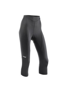 Spodenki rowerowe damskie NORTHWAVE Active Woman Knicker 3/4 czarny