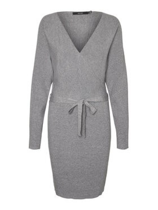 Vero Moda Sukienka dzianinowa 10269251 Szary Regular Fit