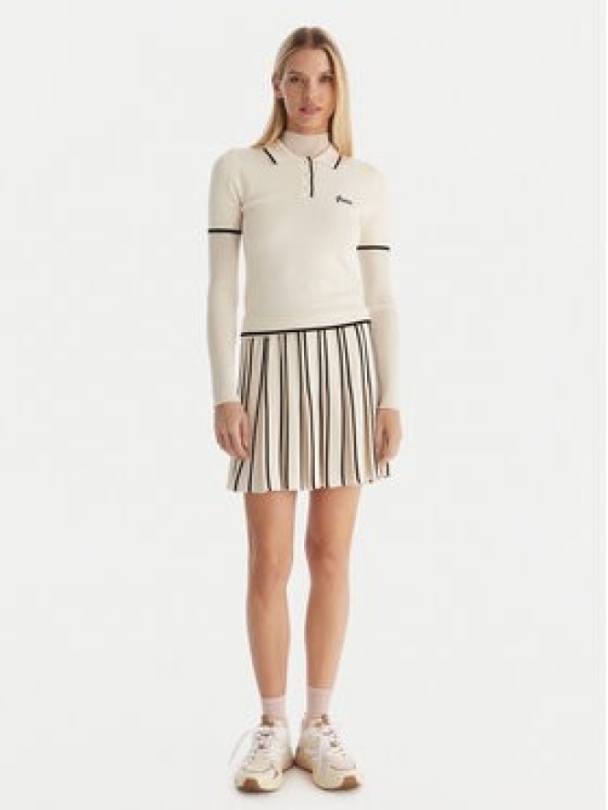 Guess Spódnica plisowana V5GD00 Z3D60 Écru Regular Fit