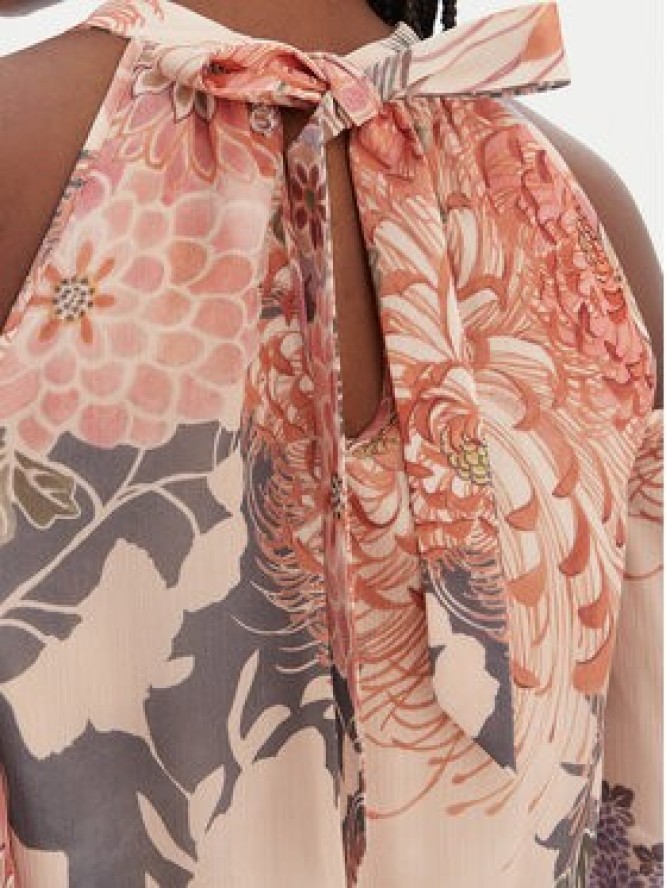 Guess Sukienka koktajlowa W6GK05 W1577 Beżowy Regular Fit