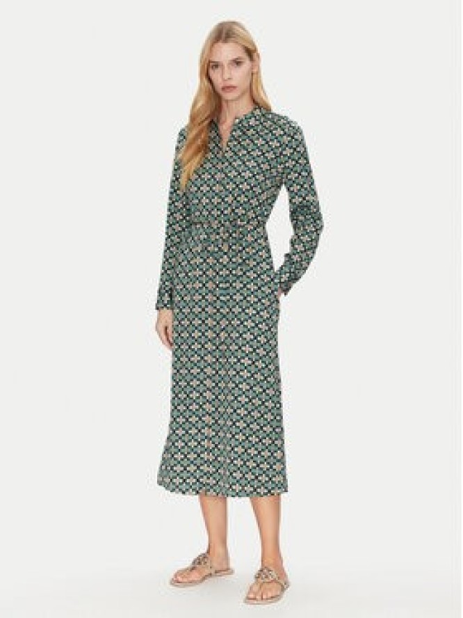 Marc O'Polo Sukienka koszulowa 500 1208 21033 Zielony Regular Fit