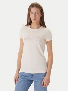 Guess T-Shirt W5GI04 J1314 Różowy Slim Fit