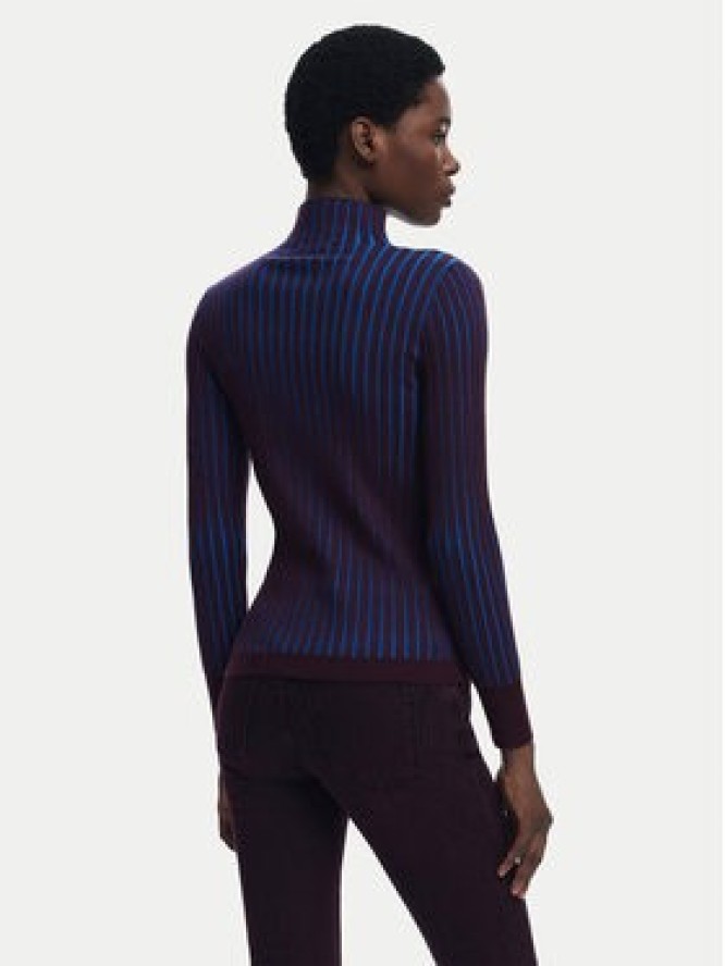 Desigual Golf Barrow 25WWJF18 Niebieski Slim Fit