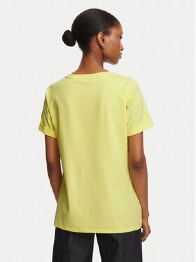 Liu Jo Sport T-Shirt TA6163 JS003 Żółty jasny Regular Fit