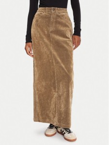 adidas Spódnica maxi Adibreak JY2397 Brązowy Regular Fit