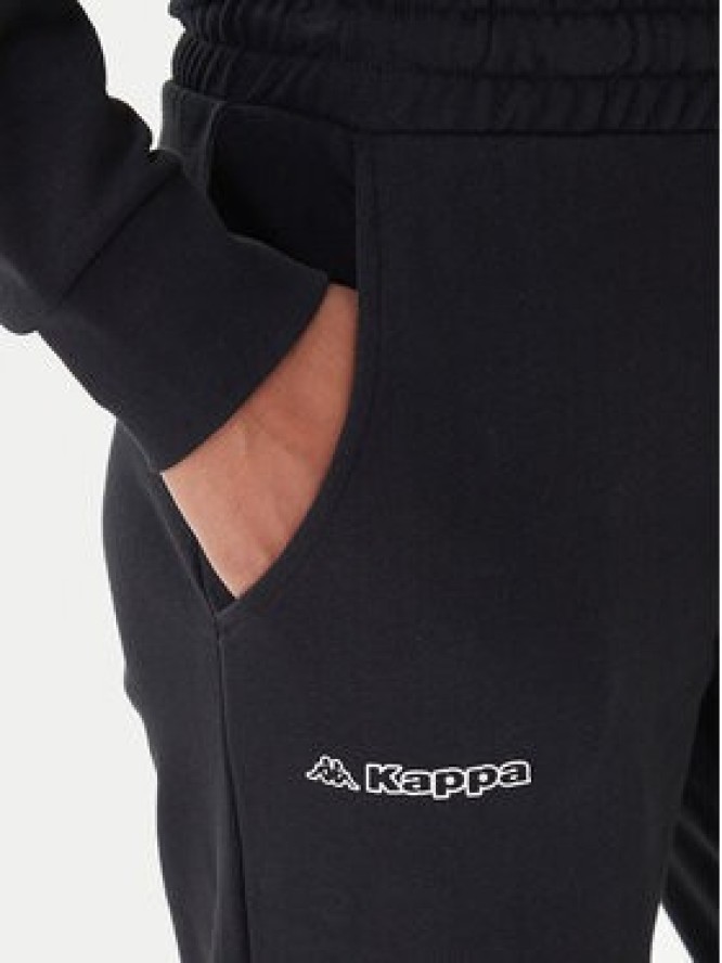 Kappa Spodnie dresowe Festa 331M34W Czarny Regular Fit