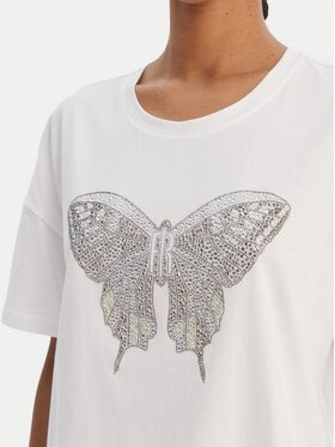 Fracomina T-Shirt FR26ST3046J401N5 Biały Regular Fit