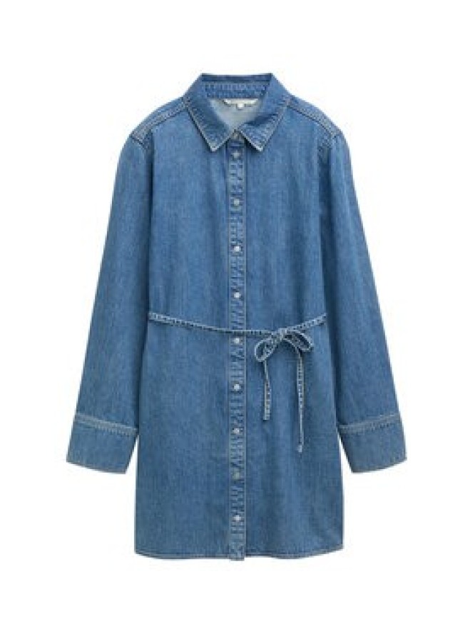 Tom Tailor Denim Sukienka jeansowa 1045461 Niebieski Regular Fit