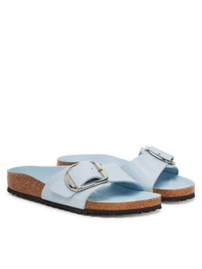 Birkenstock Klapki Madrid Big Buckle Hex 1030364 Błękitny