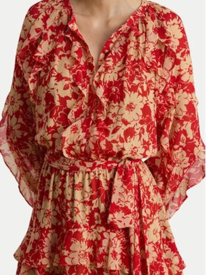 LAUREN RALPH LAUREN Sukienka letnia 200P08669001 Czerwony Regular Fit