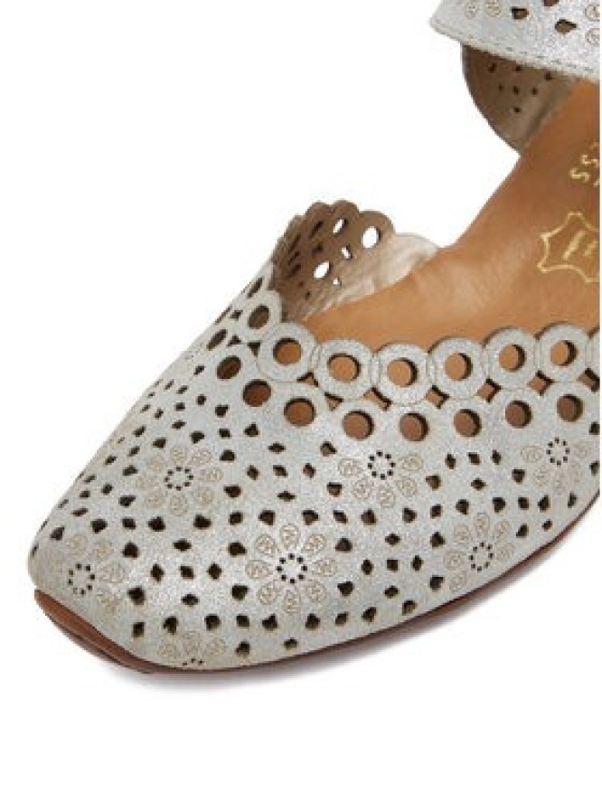 Rieker Półbuty 43753-90 Srebrny