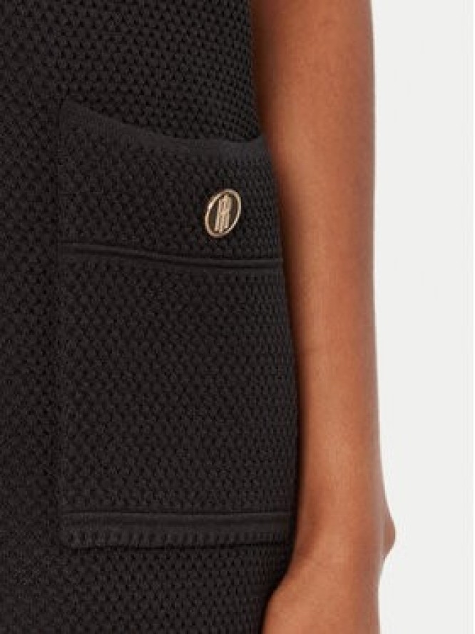 Fracomina Sukienka codzienna FR25WD5005K55301 Czarny Regular Fit