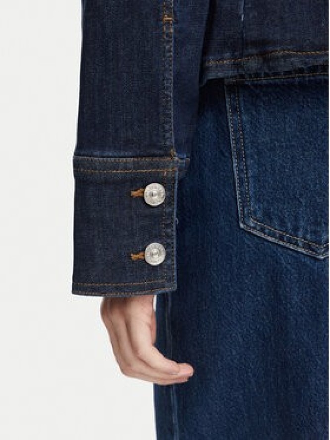 Calvin Klein Jeans Koszula jeansowa LV047G749G Granatowy Slim Fit