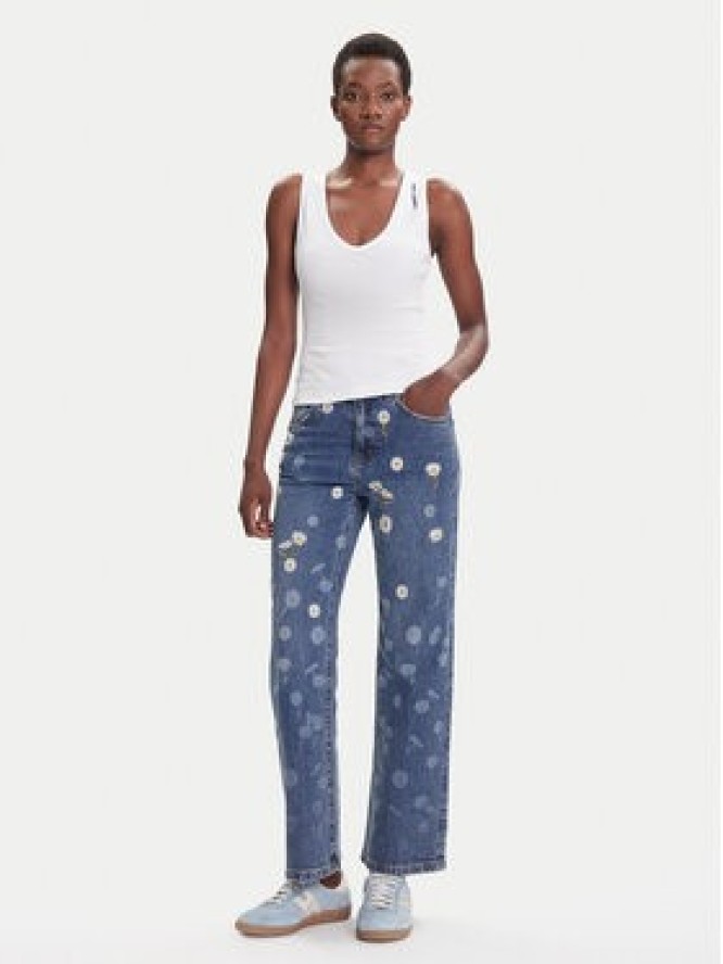Desigual Jeansy Daisys 25WWDD16 Niebieski Straight Fit
