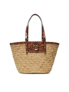 PINKO Torebka Love Summer Basket PE 25 PLTT 103324 A2GO Beżowy
