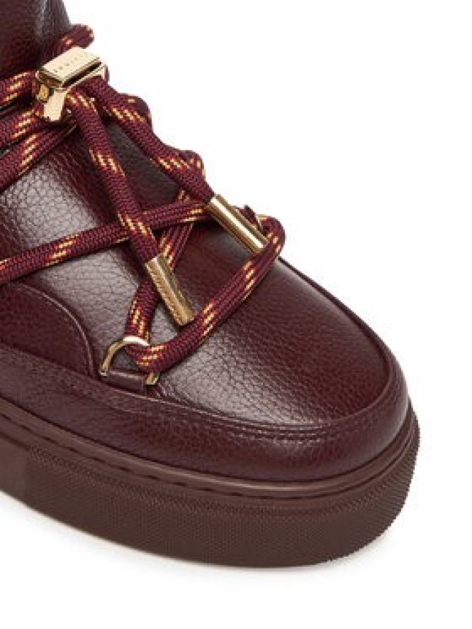 Inuikii Śniegowce Full Leather Gloss 1001.001.0371 Bordowy