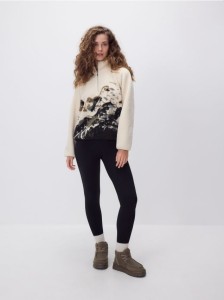 Bluza ze sztucznego baranka - wielobarwny