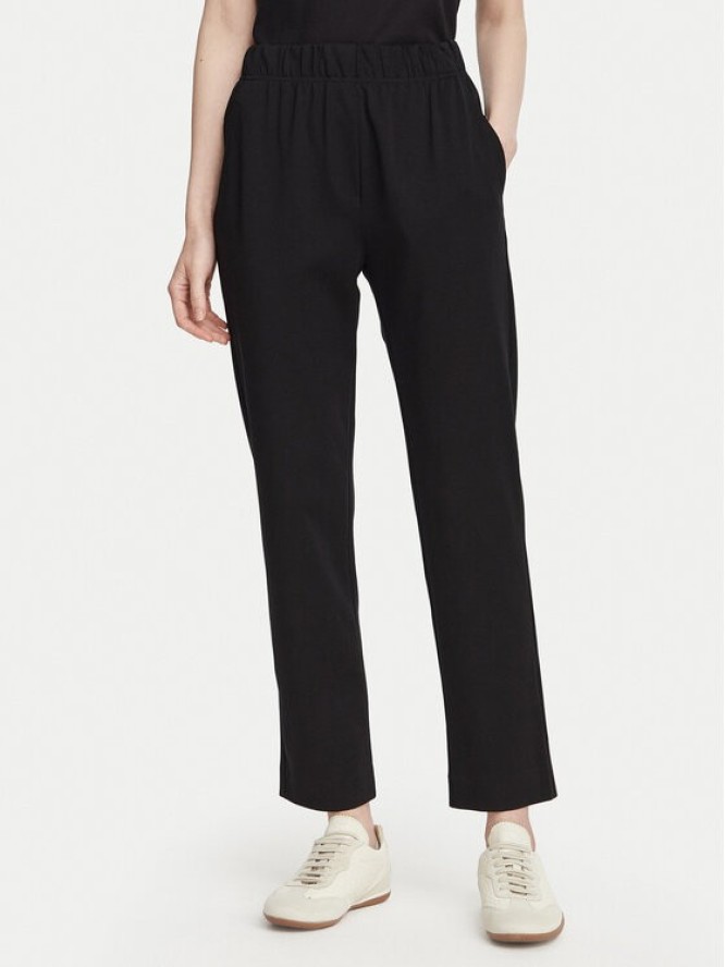 Weekend Max Mara Spodnie materiałowe Elfo 2625786011 Czarny Regular Fit