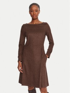 Weekend Max Mara Sukienka dzianinowa Balocco 2525626062 Brązowy Regular Fit
