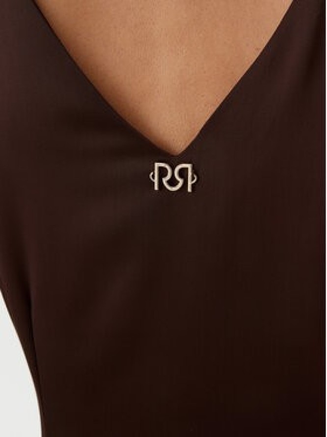 Rinascimento Sukienka koktajlowa CFC0122928003 Brązowy Regular Fit