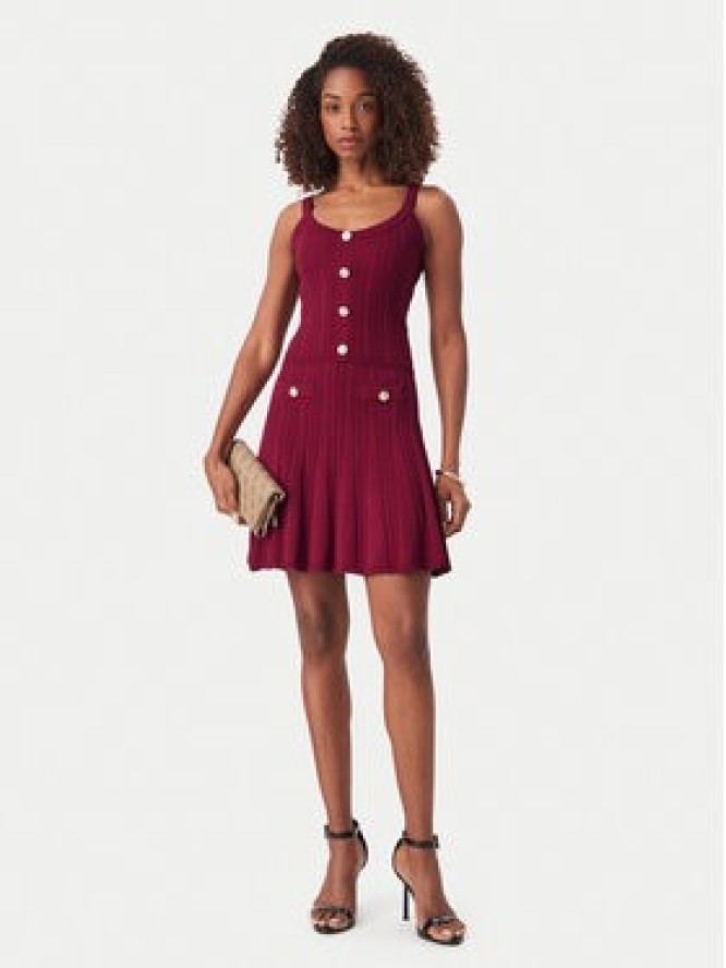 Guess Spódnica mini W6YD21 Z0971 Bordowy Regular Fit