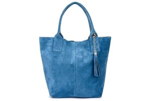 Worek skórzany niebieski L82