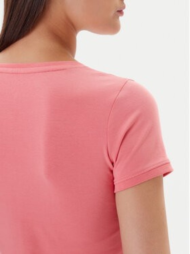 Guess T-Shirt W2YI45 J1314 Różowy Slim Fit