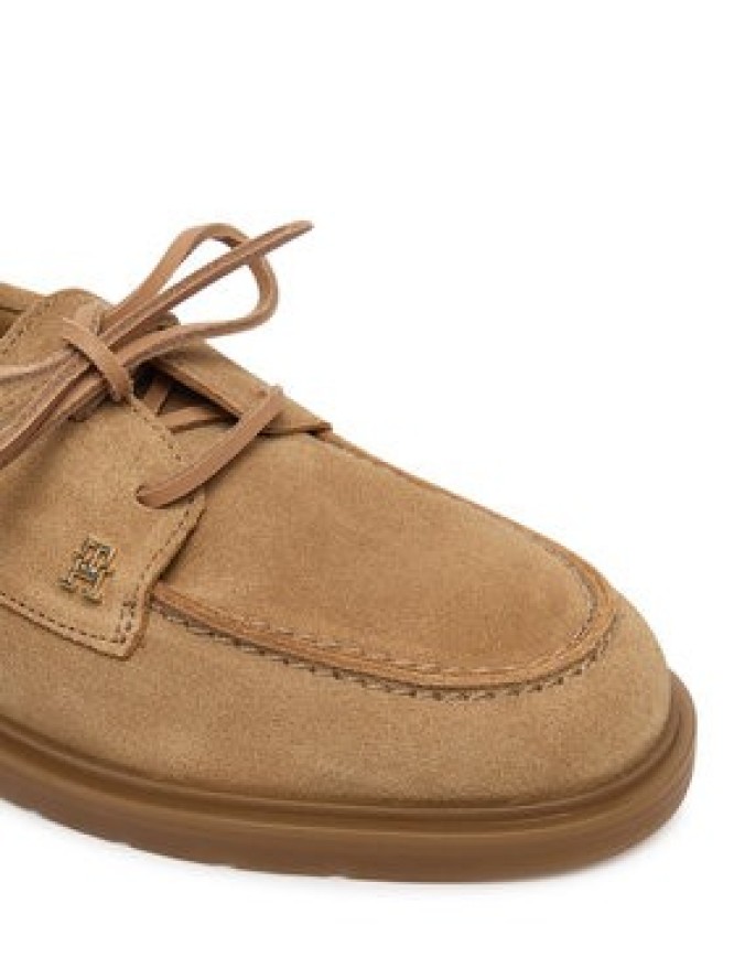 Tommy Hilfiger Półbuty Light Suede Boat Shoe FW0FW09337 Brązowy