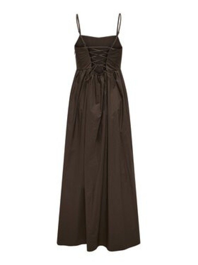 ONLY Sukienka letnia Likara 15371869 Brązowy ciemny Regular Fit