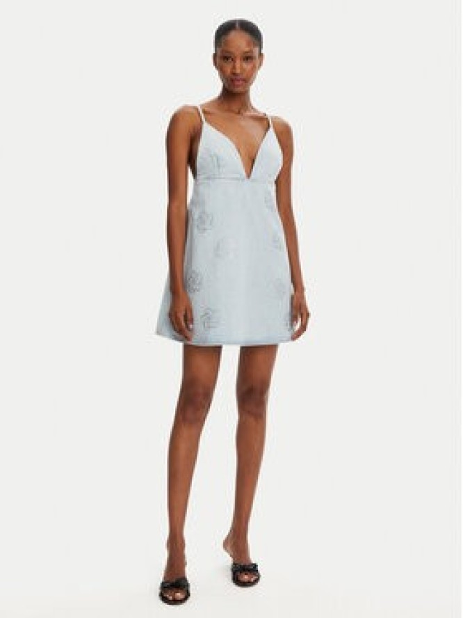 ROTATE Sukienka jeansowa 1140641468 Błękitny Slim Fit