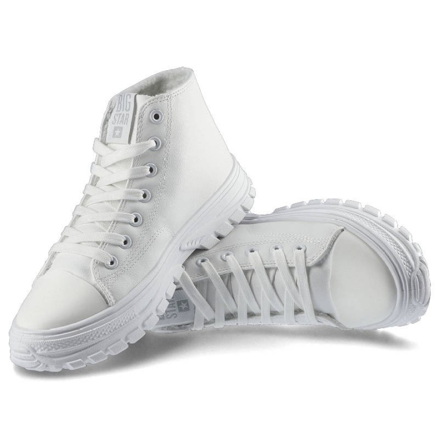 Białe Sneakersy Big Star Damskie Stylowe Buty