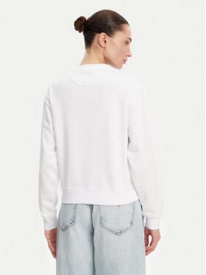 Guess Bluza W5GQ12KBKM0 Biały Regular Fit