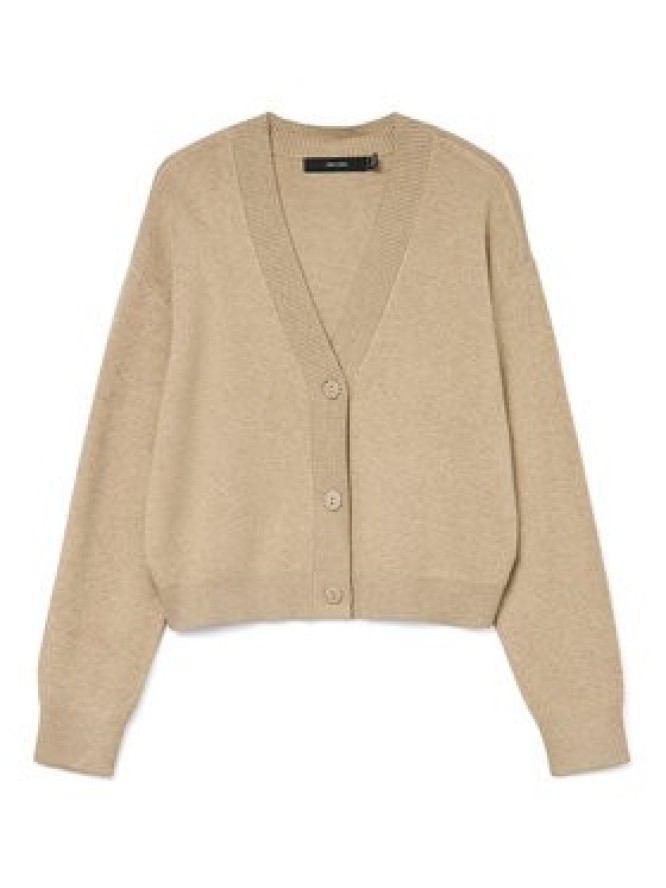 Vero Moda Kardigan Gold Art 10332210 Beżowy Regular Fit