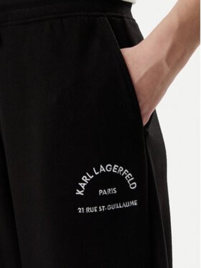 KARL LAGERFELD Spodnie dresowe B2W10145 Czarny Regular Fit