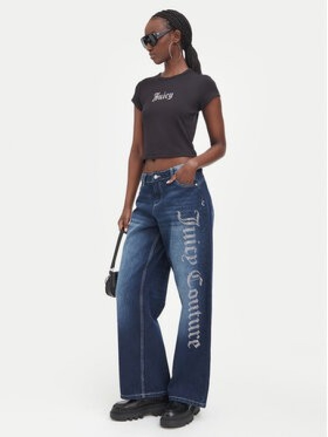 Juicy Couture T-Shirt JCWCT226326 Czarny Slim Fit