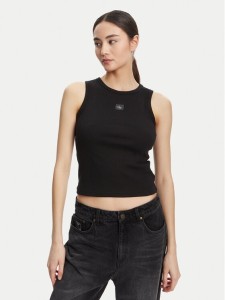 Calvin Klein Jeans Top LV047C201G Czarny Slim Fit