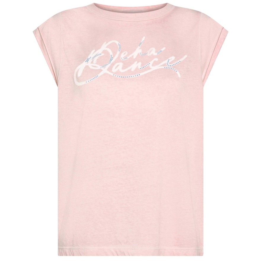 T-Shirt Deha Grafika Z Efektem Przecierania Damskie