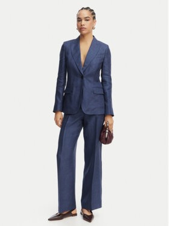 Weekend Max Mara Spodnie materiałowe Malizia 2615131112 Granatowy Regular Fit
