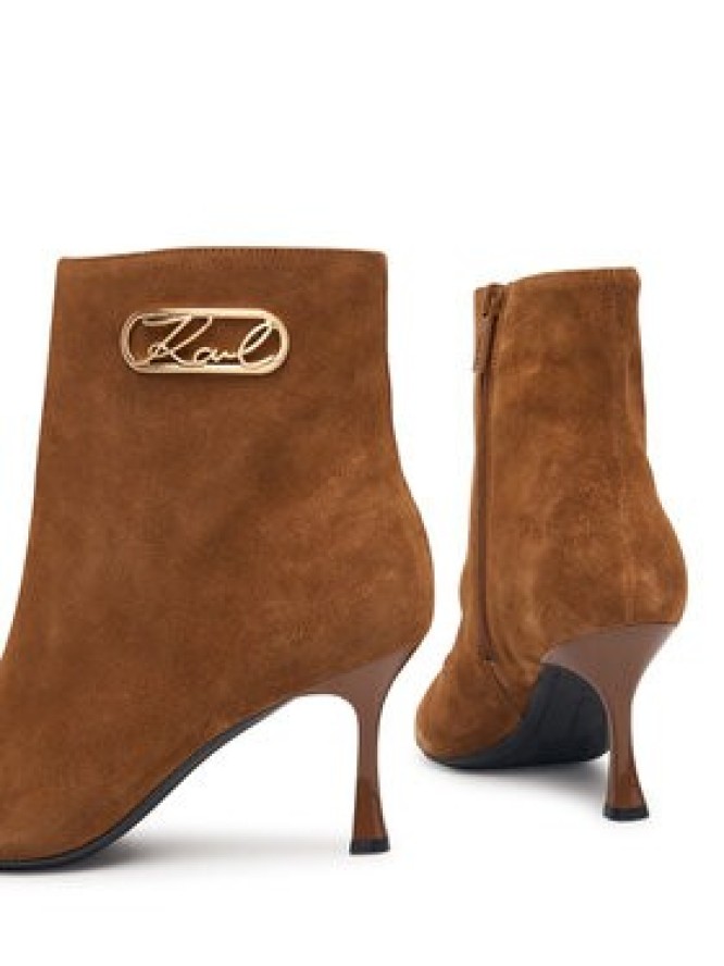 KARL LAGERFELD Botki Sienna KL32747 Brązowy