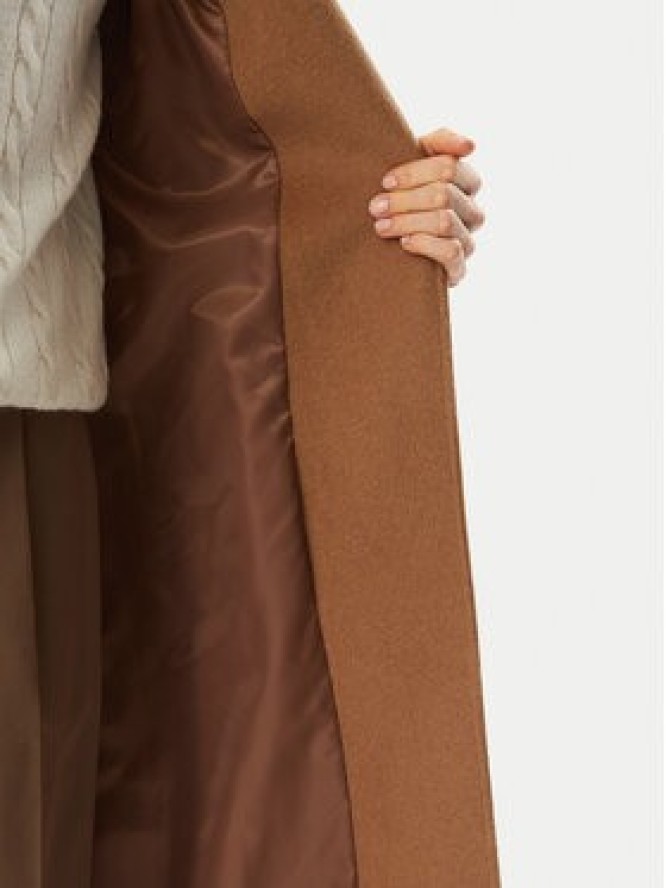 LAUREN RALPH LAUREN Płaszcz wełniany 297962169007 Brązowy jasny Regular Fit