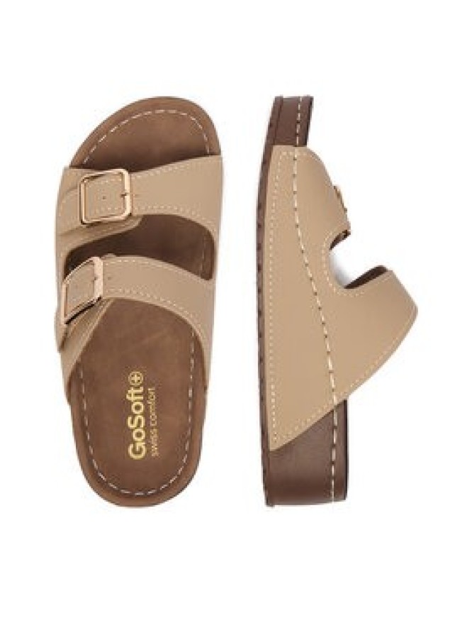 Go Soft Klapki CEO-W21202 Beżowy