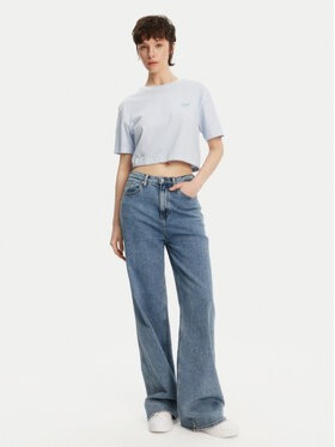 Tommy Jeans T-Shirt DW0DW20324 Błękitny Relaxed Fit