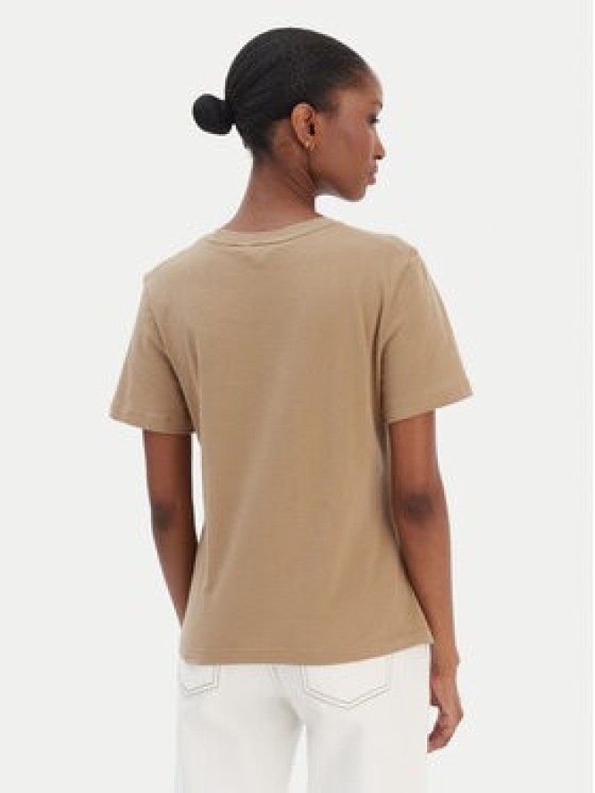 Tommy Hilfiger T-Shirt Logo WW0WW40276 Beżowy Regular Fit