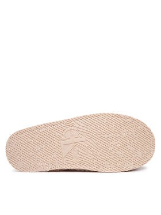 Calvin Klein Kapcie Home Slipper Fur Aop HW0HW03218 Beżowy