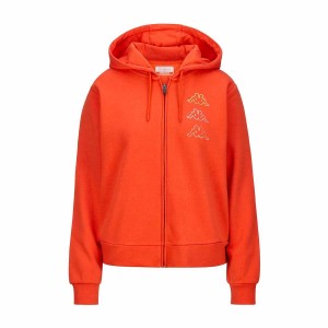 Bluza z kapturem Unisex Kappa Kaimi Ciemnopomarańczowy
