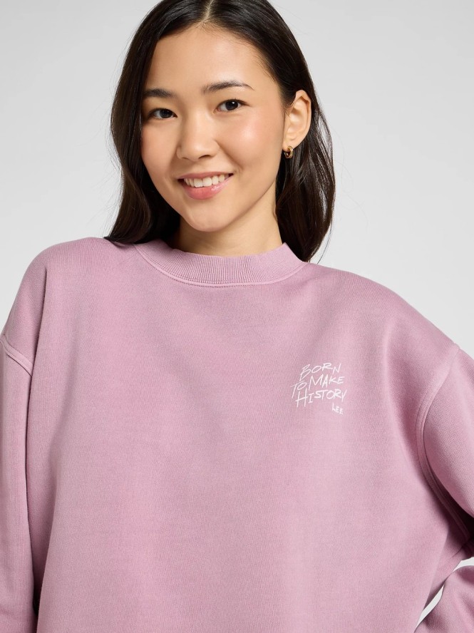 DAMSKA BLUZA LEE GRAPHIC CREW SWS PLUMBERRY 112371890