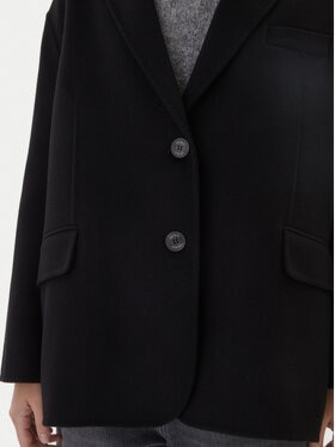 ViCOLO Płaszcz wełniany TF0005 Czarny Regular Fit